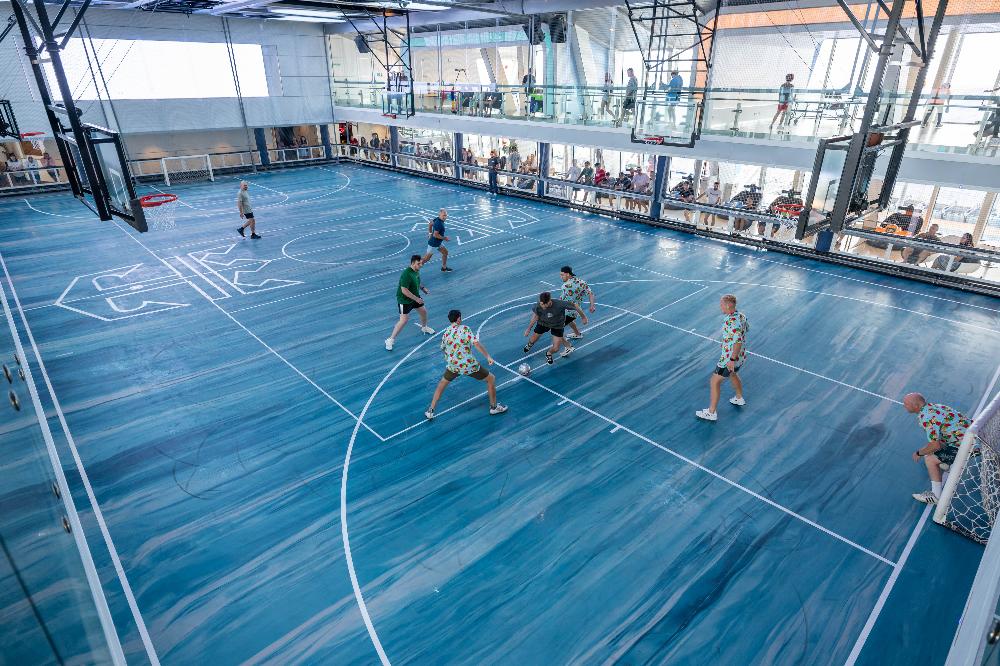 At SeaPlex, the largest indoor activity complex at sea on board Ovation of the Seas , travelers can play soccer, basketball and volleyball at the Sports Court, ride bumper cars…