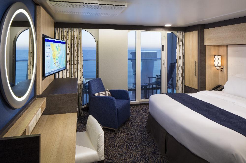 Deluxe Ocean View Stateroom with balcony onboard Anthem of the Seas
