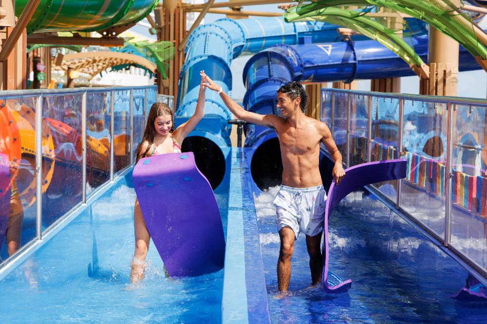 On Royal Caribbean’s Star of the Seas , adventurers are in for the ultimate thrill at Category 6, the largest waterpark at sea.