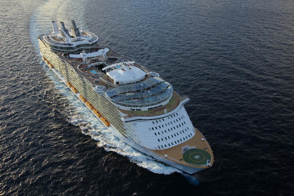 Allure of the Seas at sea.