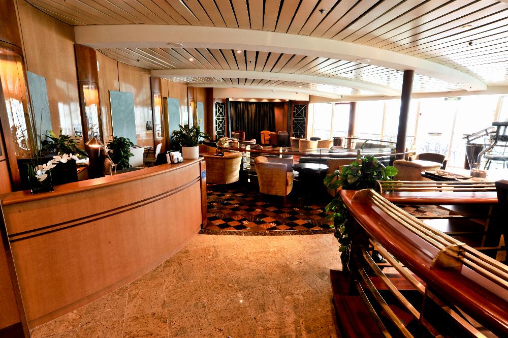 June 2011 - The Concierge Lounge onboard Radiance of the Seas is an area for the line’s suite guests.