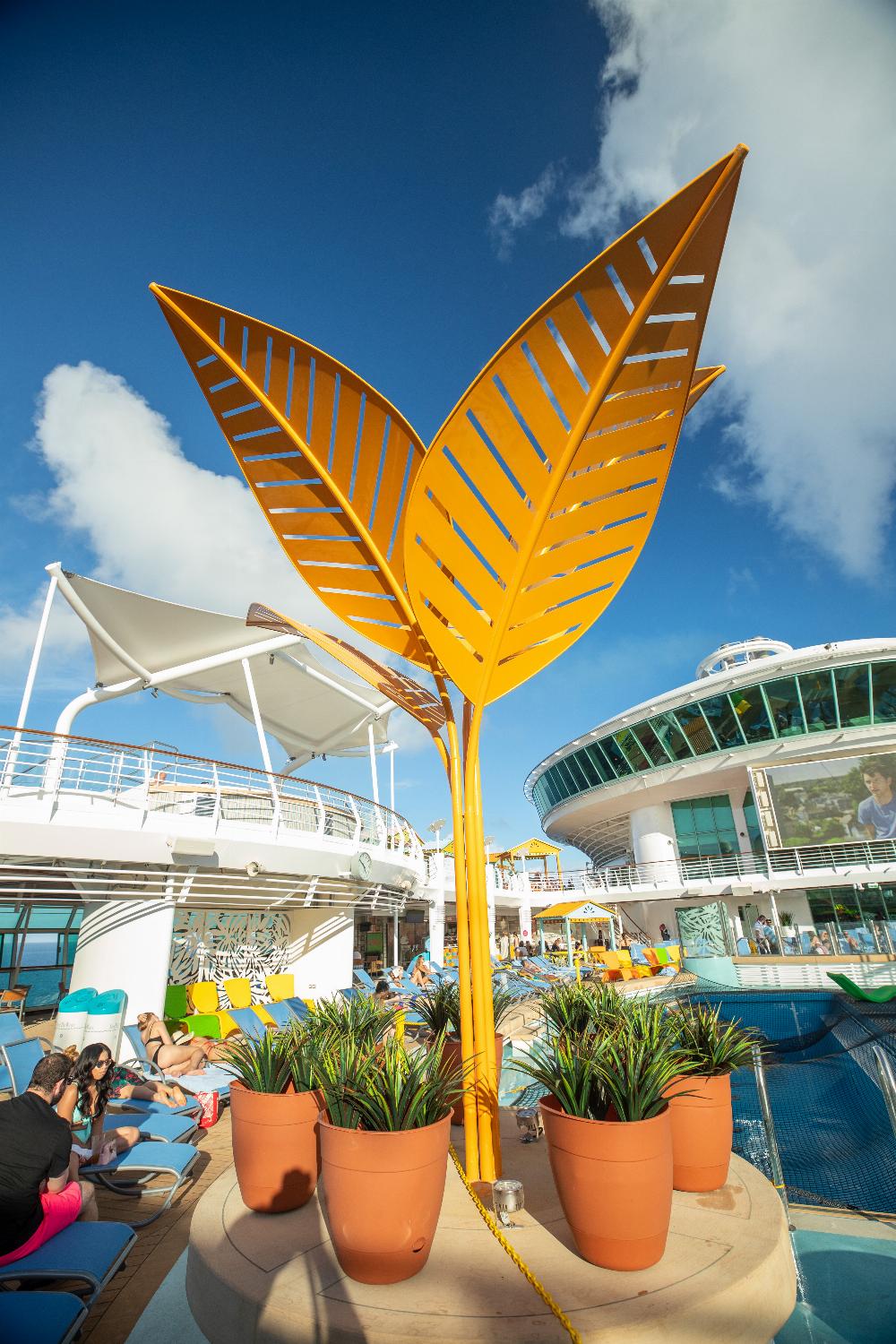 March 2019 - Navigator of the Seas’ Caribbean resort-style deck touts more pool for everyone – even a Splash Pad for tots – and tasty dining options Johnny Rockets Express and…
