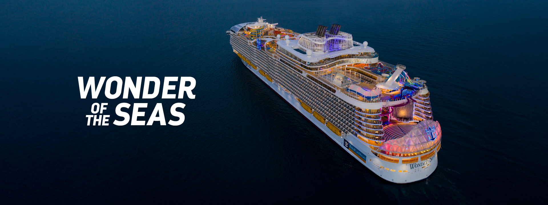Royal Caribbean press kit artwork for Wonder of the Seas.